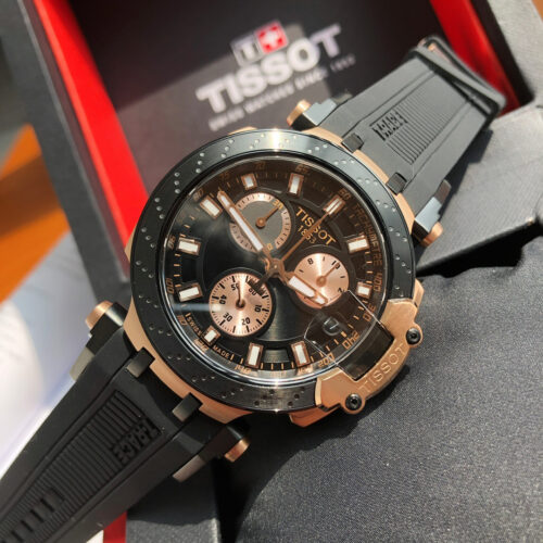 TISSOT T-RACE T1154172705100 Gold DIAL 43mm SAPPHIRE CRYSTAL WATCH - Image 4
