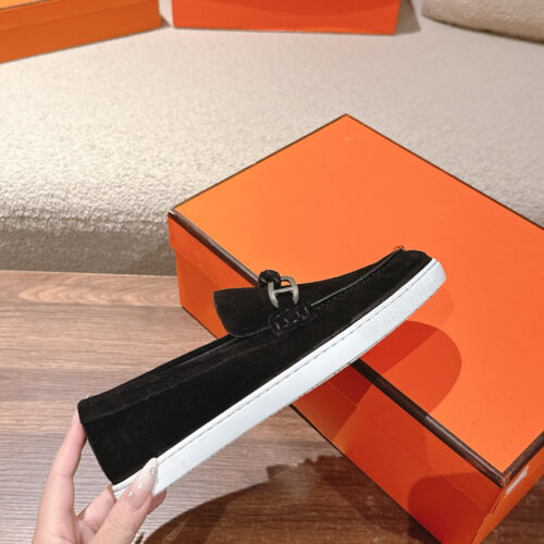 Hermes Lgnacio Men's Women's Black Casual Shoes - Image 7