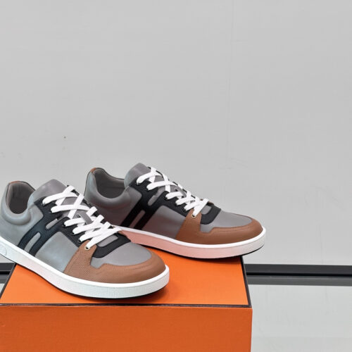 Hermes Join Light Gray Men's Casual Shoes - Image 7