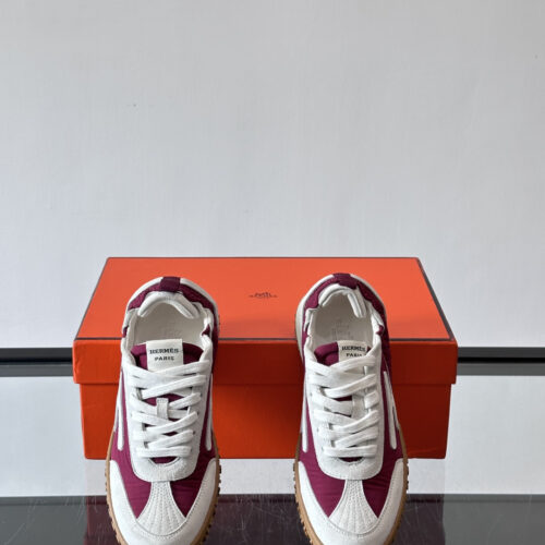 Hermes Jet Sneakers for White/Red Men’s Women’s Shoes - Image 5