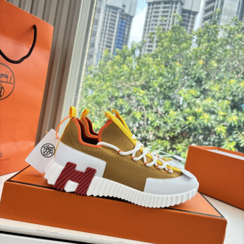 Hermes Lift Slip-On bouncing Yellow Men’s Women’s Shoes - Image 4