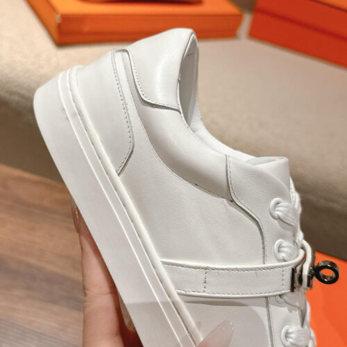 Hermes Men's White Casual Shoes - Image 4