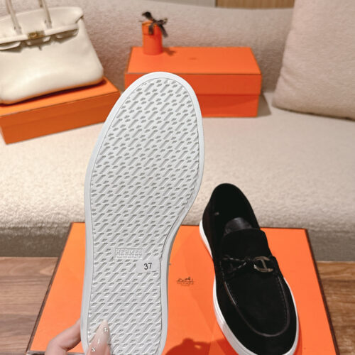 Hermes Lgnacio Men's Women's Black Casual Shoes - Image 5