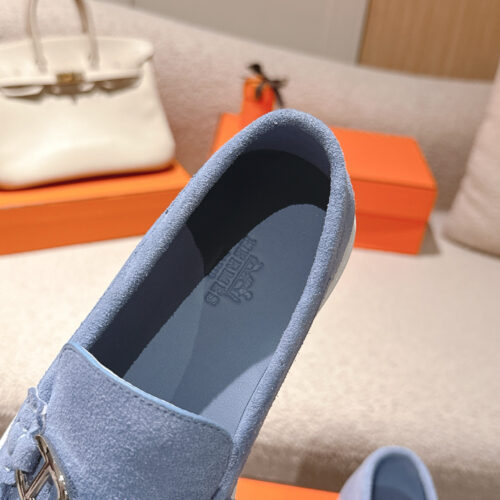 Hermes Lgnacio Men's Women's Light Blue Casual Shoes - Image 5