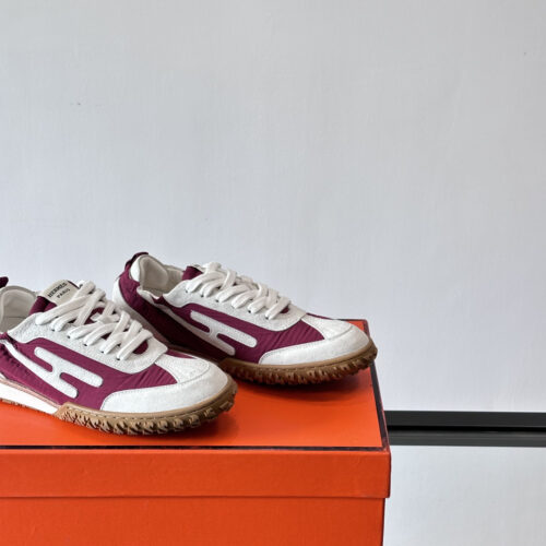 Hermes Jet Sneakers for White/Red Men’s Women’s Shoes - Image 4