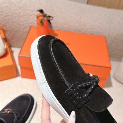 Hermes Lgnacio Men's Women's Black Casual Shoes - Image 4