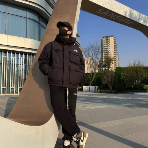 The North Face Men’s Hooded Parka Jacket Coat Black - Image 8