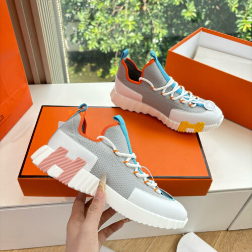 Hermes Lift Slip-On bouncing Gray Men’s Women’s Shoes - Image 8