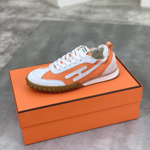 Hermes JET H Suede Men's Women's Sneakers Shoes - Image 8