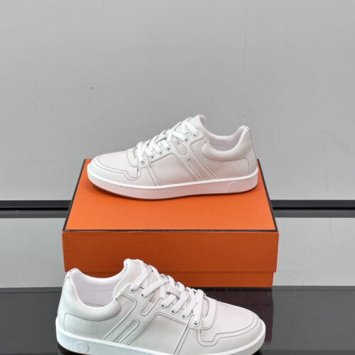 Hermes Join White Men's Casual Shoes - Image 5