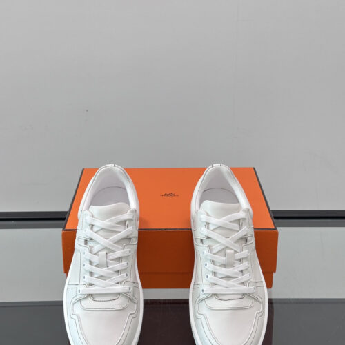Hermes Join White Men's Casual Shoes - Image 6