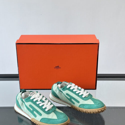 Hermes Jet Sneakers for Light Gray/Powder Blue Men’s Women’s Shoes - Image 6