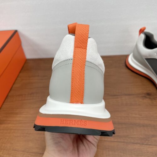 Hermes Le Sneakers White/Gray Men’s Shoes - Image 6