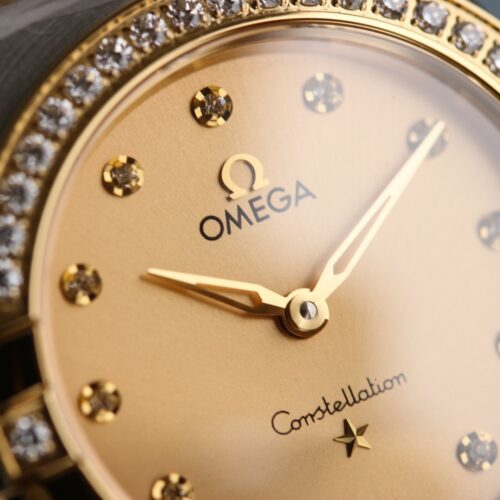 Omega 28mm yellow gold dial women's quartz watch 131.25.28.60.58.001 - Image 7
