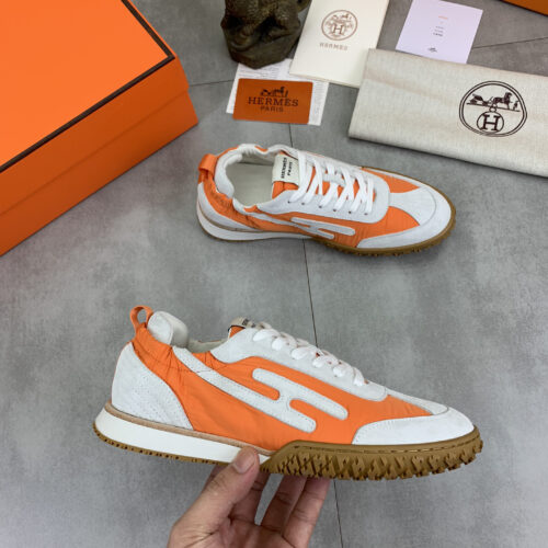 Hermes JET H Suede Men's Women's Sneakers Shoes - Image 6