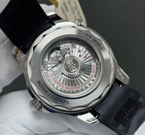 Omega Seamaster Diver 300m 210.32.42.20.01.001 Black Dial Rubber Strap Watch - Image 6