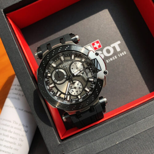 TISSOT T-RACE T1154172705100 BLACK DIAL 43mm SAPPHIRE CRYSTAL WATCH - Image 6