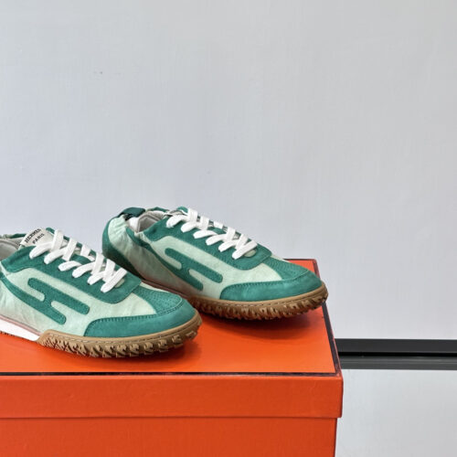 Hermes Jet Sneakers for Light Gray/Powder Blue Men’s Women’s Shoes - Image 4