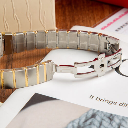 Omega 27mm yellow gold dial women's quartz watch 123.15.27.60.55.004 - Image 3