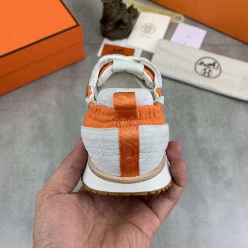 Hermes JET H Suede Men's Women's Sneakers Shoes - Image 4