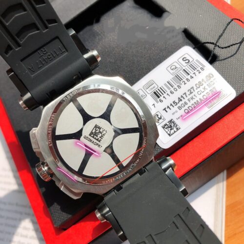 TISSOT T-RACE T1154172705100 BLACK DIAL 43mm SAPPHIRE CRYSTAL WATCH - Image 3