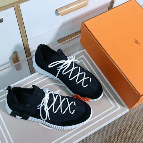 HERMES BOUNCING SNEAKER GRIS OSMIUM Men's Women's Shoes - Image 3