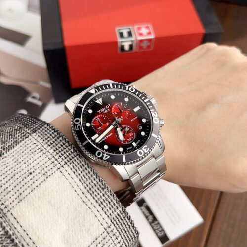 Tissot Seastar 1000 Chronograph 45,5mm Rot/Schwarz Herrenuhr T120.417.11.421.00 - Image 4