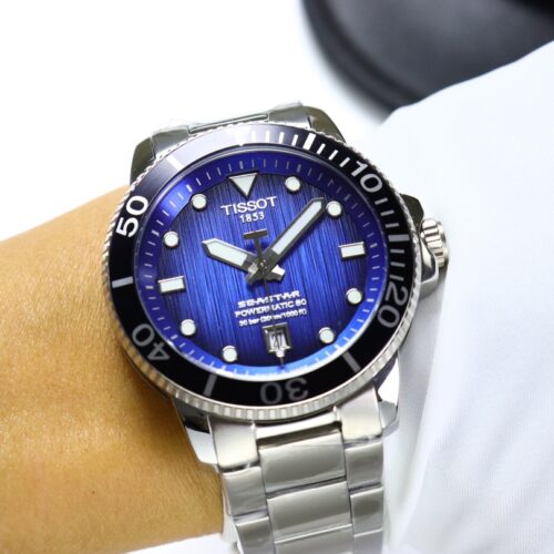 Tissot Seastar 1000 Blue Dial Steel 42mm Men's Watch - Image 5